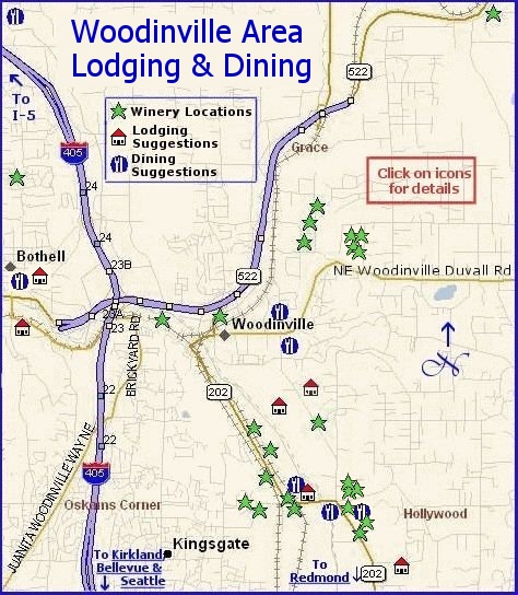 Woodinville Area wine country lodging and dining suggestions
