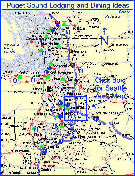Puget Sound Map Western Washington